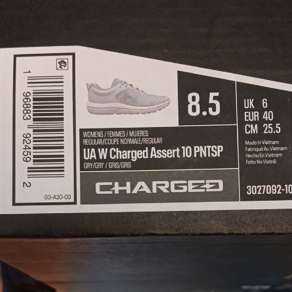 Under Armour Womens Blue and Gray Sneakers Breathable Mesh Design New - Picture 5 of 10